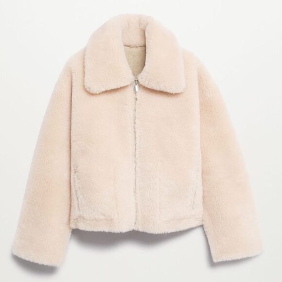 Mango Reversible faux shearling-lined jacket - Picture 4 of 11